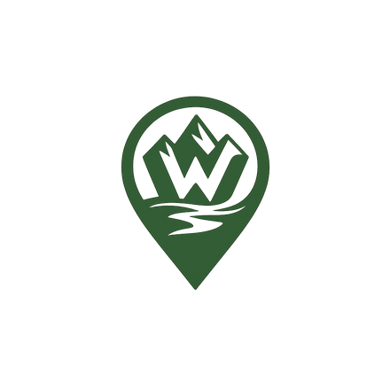 Waysetters logo — a mountain and river inside a map pin